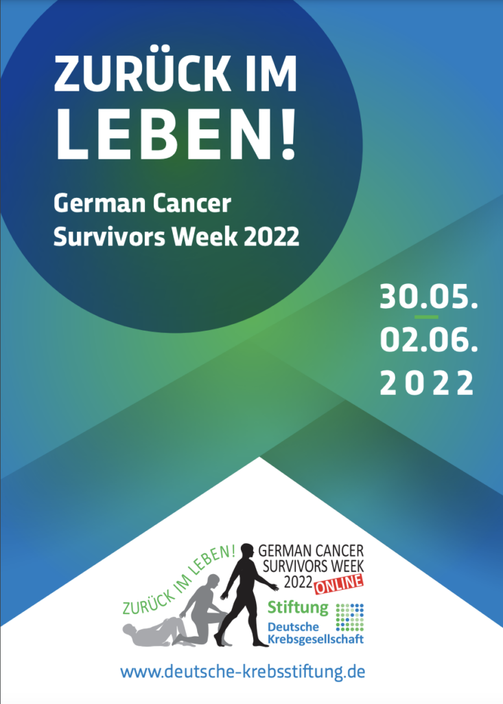 German Cancer Survivors Week 2022 – Niemand ist alleine krank!
